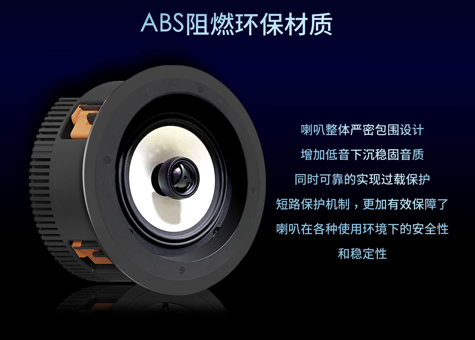 5.25寸吸顶扬声器 YZ165 详情图