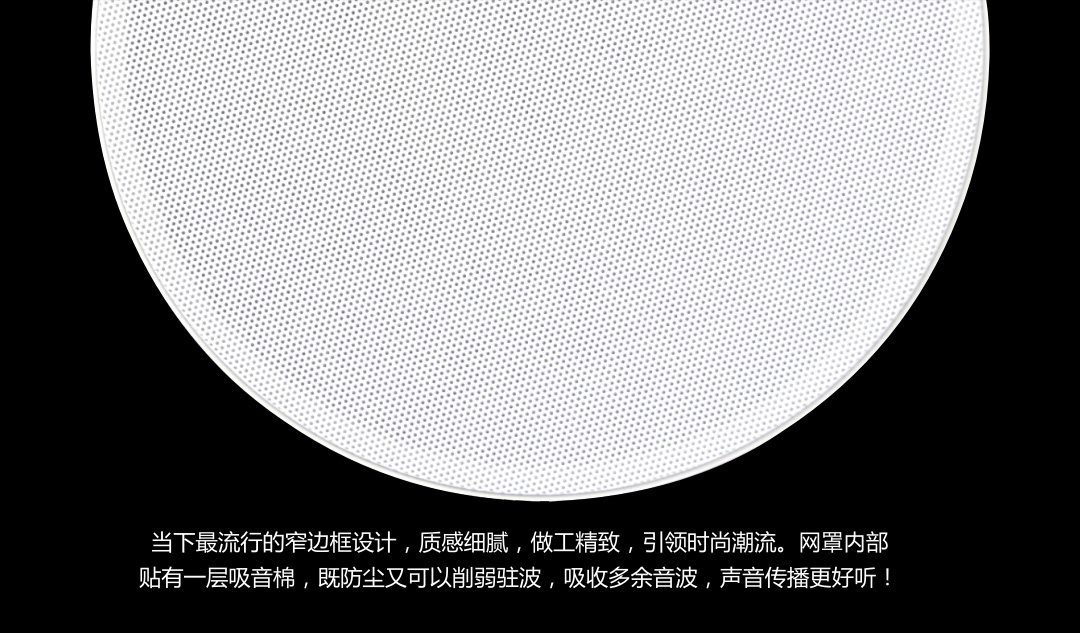 6.5寸吸顶扬声器 YZ386 详情图