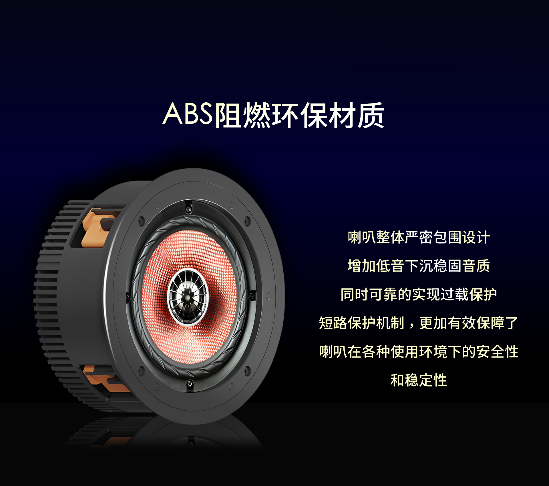 蓝牙吸顶音箱 YZ465BT 详情图