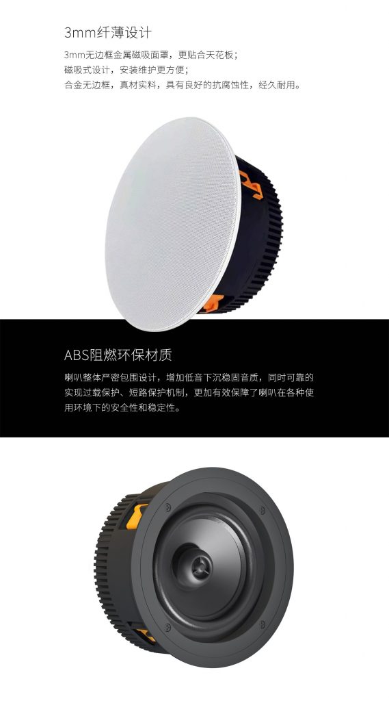 5.25寸吸顶扬声器 YZ205 详情图